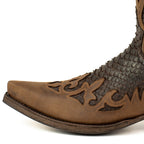 Men's Desert Cowboy Boots - Handmade Python Leather with Goodyear Welt