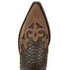 Men's Desert Cowboy Boots - Handmade Python Leather with Goodyear Welt