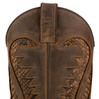 Men's Desert Cowboy Boots - Handmade Python Leather with Goodyear Welt