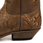 Men's Desert Cowboy Boots - Handmade Python Leather with Goodyear Welt