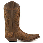 Men's Desert Cowboy Boots - Handmade Python Leather with Goodyear Welt