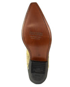 Men's Rock 2500 Python Cowboy Ankle Boots - Mayura Handcrafted Two-Tone Leather Booties