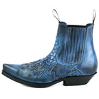 Men's Rock 2500 Python Cowboy Ankle Boots - Mayura Handcrafted Vintage Leather Boots