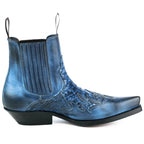 Men's Rock 2500 Python Cowboy Ankle Boots - Mayura Handcrafted Vintage Leather Boots