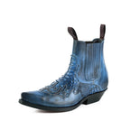 Men's Rock 2500 Python Cowboy Ankle Boots - Mayura Handcrafted Vintage Leather Boots