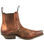 Men's Rock 2500 Python Cowboy Ankle Boots - Mayura Handcrafted Vintage Leather Boots