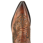 Men's Rock 2500 Python Cowboy Ankle Boots - Mayura Handcrafted Vintage Leather Boots