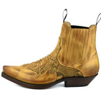Men's Rock 2500 Python Cowboy Ankle Boots - Mayura Handcrafted Vintage Leather Boots