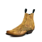 Men's Rock 2500 Python Cowboy Ankle Boots - Mayura Handcrafted Vintage Leather Boots