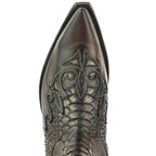 Men's Rock 2500 Python Cowboy Ankle Boots - Mayura Handcrafted Vintage Leather Boots