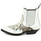 Men's Rock 2500 Python Cowboy Ankle Boots - Mayura Handcrafted Vintage Leather Boots