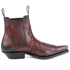 Men's Rock 2500 Python Cowboy Ankle Boots - Mayura Handcrafted Vintage Leather Boots