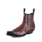 Men's Rock 2500 Python Cowboy Ankle Boots - Mayura Handcrafted Vintage Leather Boots