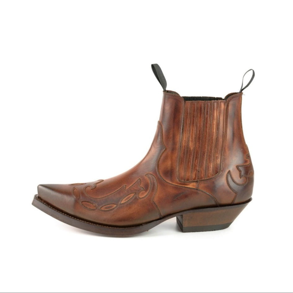 COWBOY ANKLE BOOTS AUSTIN 1931 brown castano