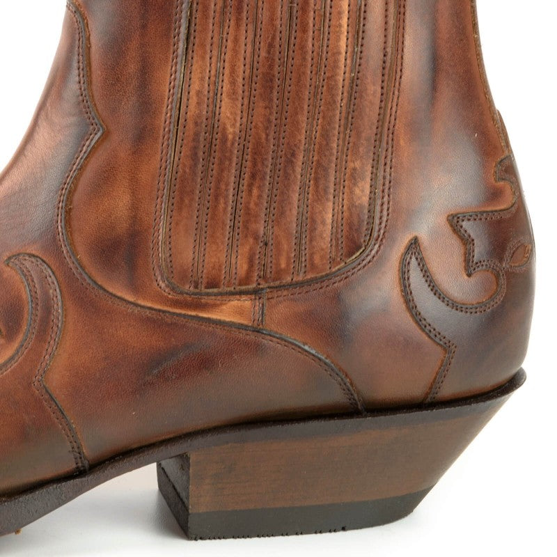 COWBOY ANKLE BOOTS AUSTIN 1931 brown castano