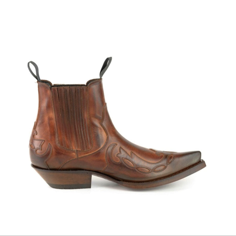COWBOY ANKLE BOOTS AUSTIN 1931 brown castano