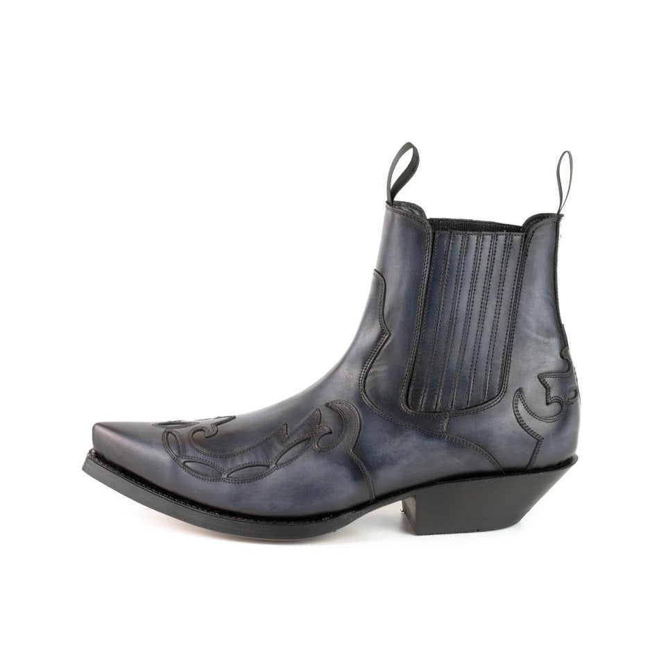 COWBOY ANKLE BOOTS AUSTIN 1931 gray gris negro