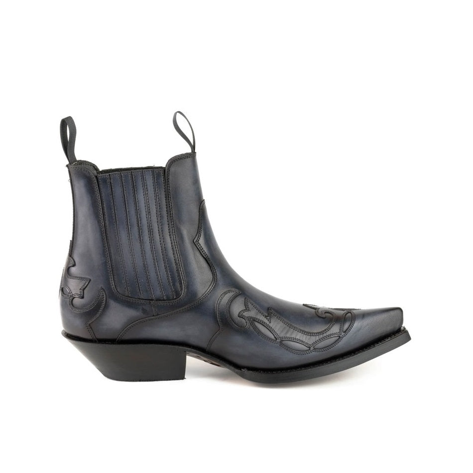 COWBOY ANKLE BOOTS AUSTIN 1931 gray gris negro