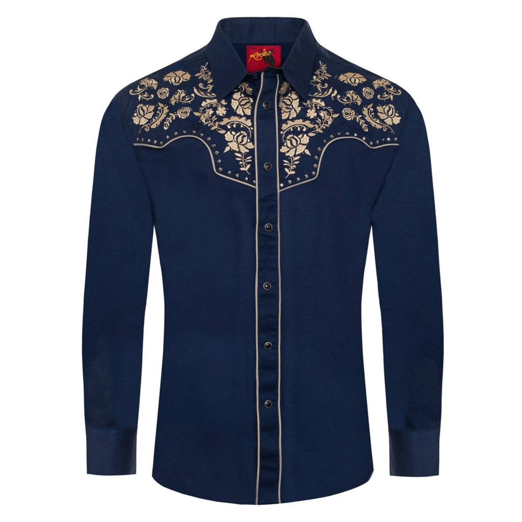 MEN'S WESTERN SHIRT RODEO COWBOY