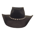 Pathfinder Wool Felt Western Cowboy Brown Hat - Decorations accents Hatband