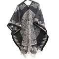 Mayan Calendar Poncho Black-White