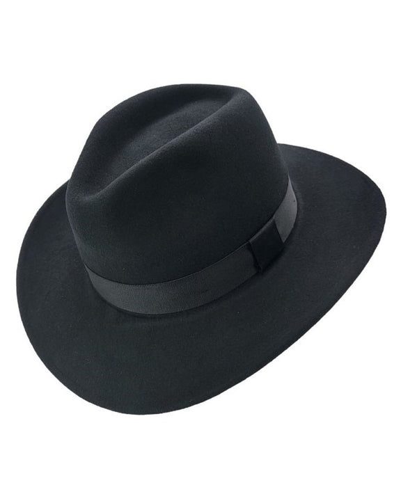 CLASSIC WIDE BRIM FEDORA HAT