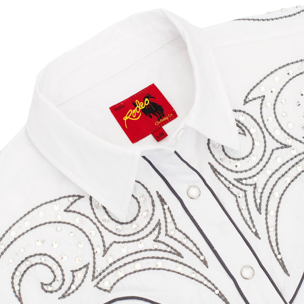 WOMEN'S WESTERN EMBROIDERED BLOUSE DIAMOND