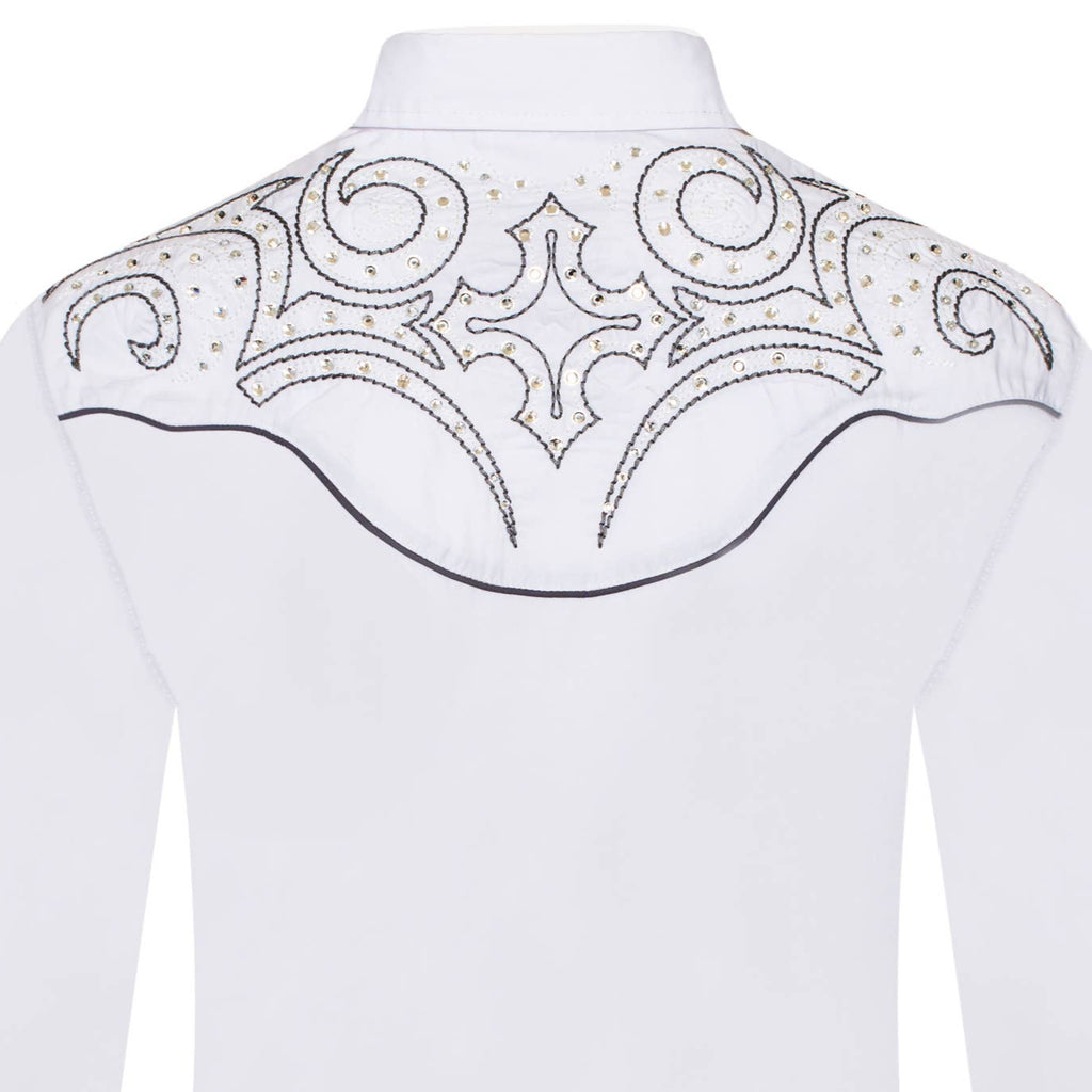 WOMEN'S WESTERN EMBROIDERED BLOUSE DIAMOND