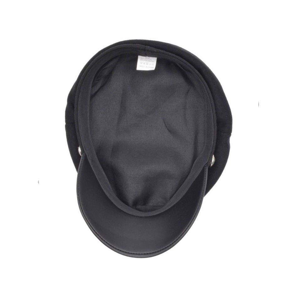 WOOL BLEND CAPTAINS BRETON HAT