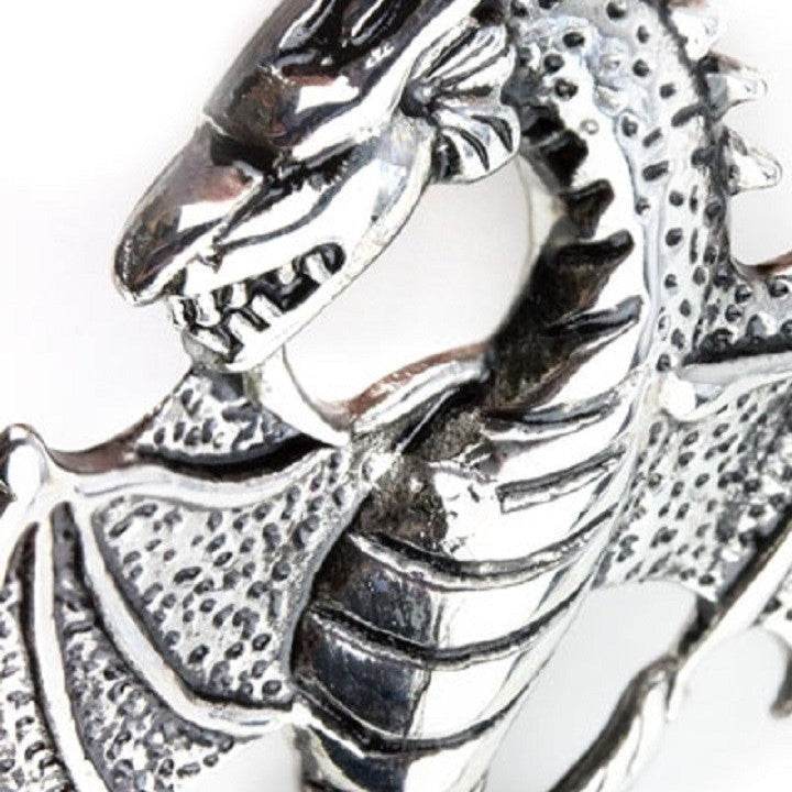 BIG DRAGON PENDANT IN STAINLESS STEEL