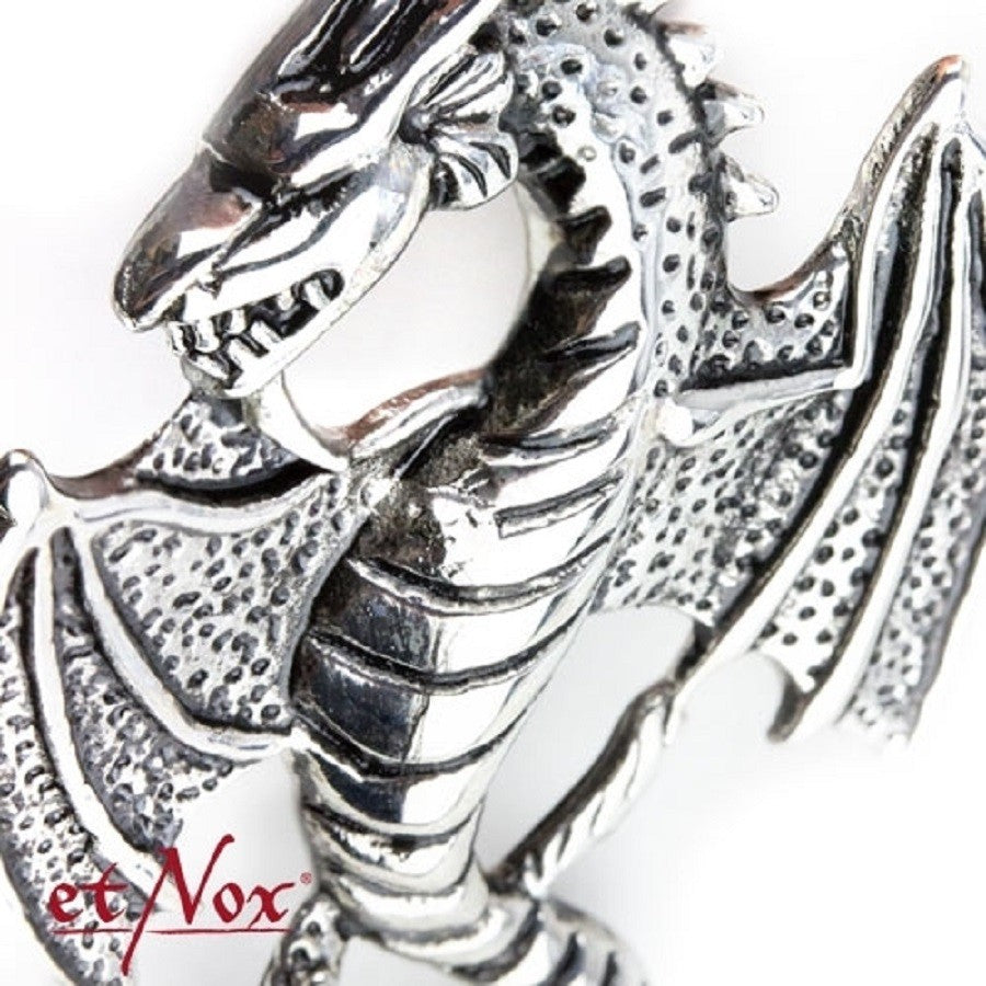 BIG DRAGON PENDANT IN STAINLESS STEEL