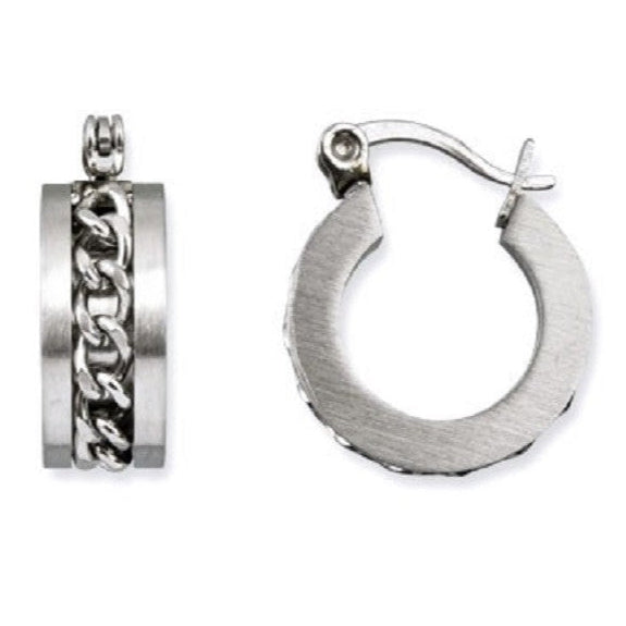 MESH STEEL MATTE EARRINGS