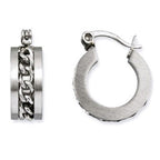MESH STEEL MATTE EARRINGS