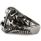 STEEL RING CRYSTAL CLAW